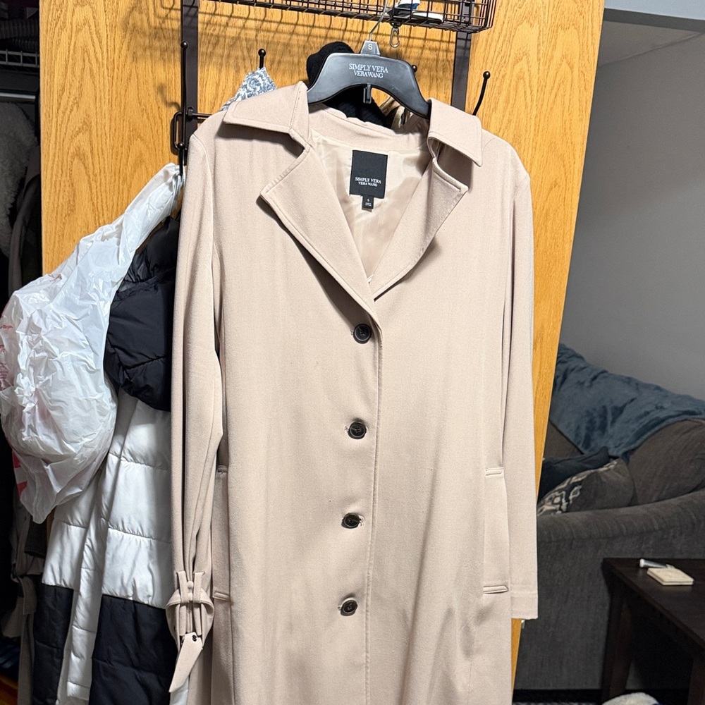 Simply Vera Vera Wang Beige Trench Coat
